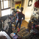 Andrew Garfield standing in Peter parker's room as spider-man.